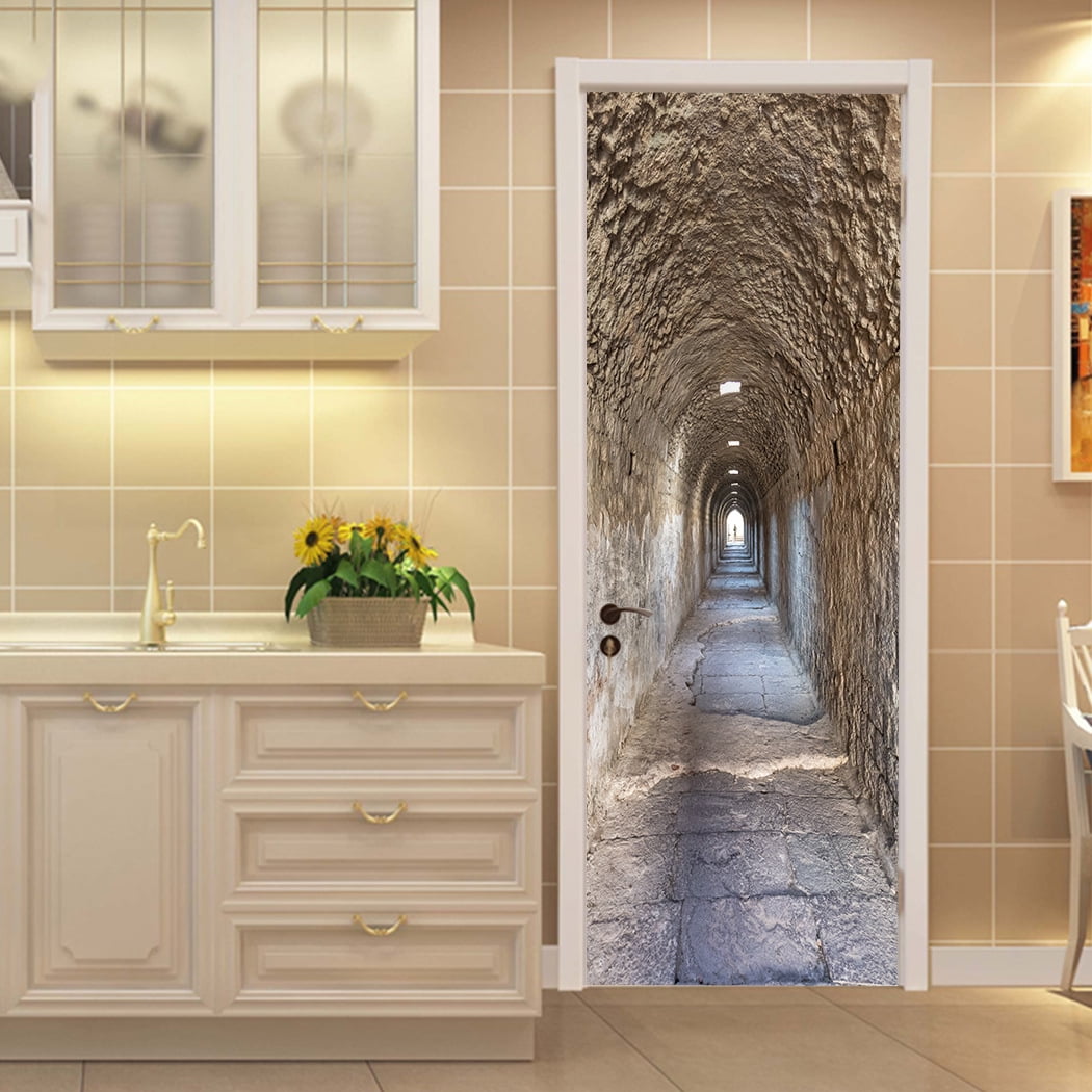 Art Life Series Simulation Door Stickers Removable Waterproof Wall ...