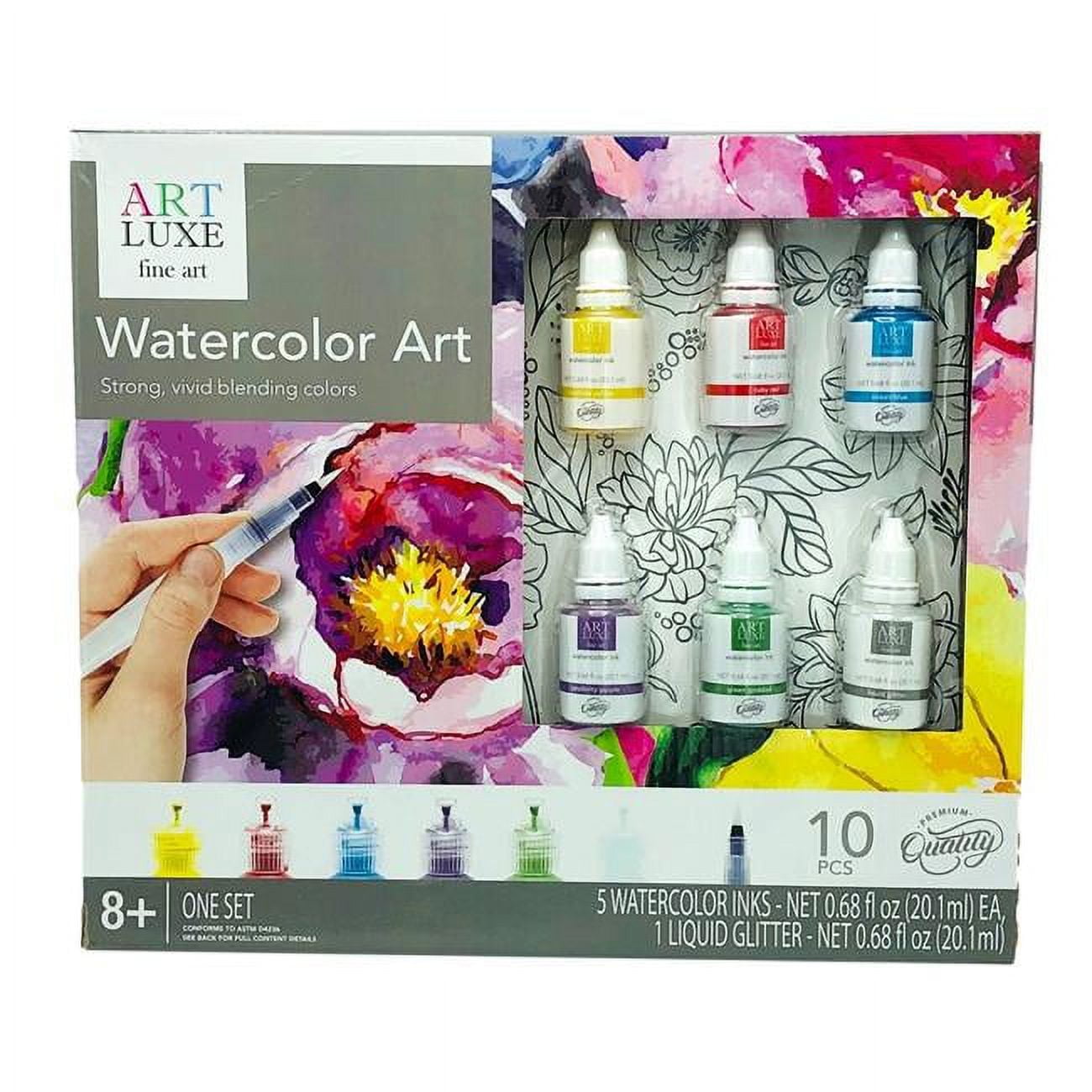 Art Luxe 2358329 Watercolor Art Set, Multi Color - 10 Piece - Case of 12