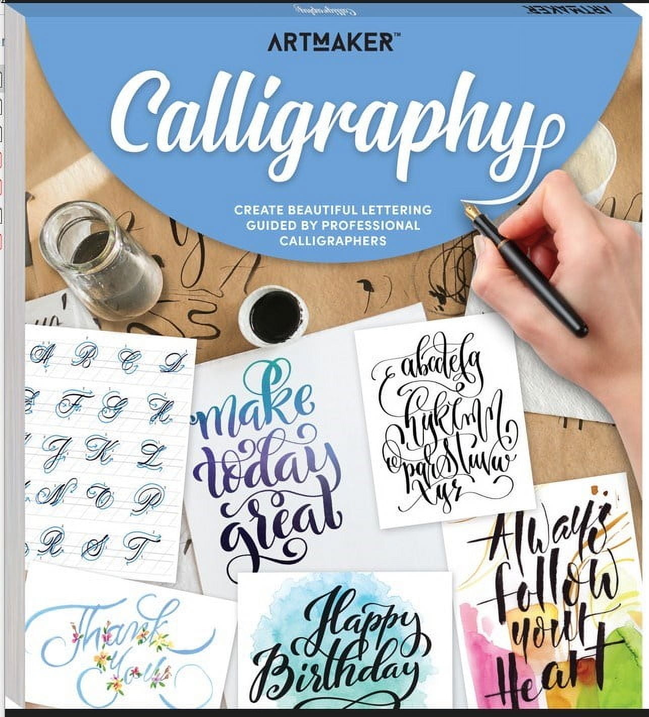 Hinkler Art Maker Learn Calligraphy Light Weight Pad Paper for Ages 12 and up,p  96-Page