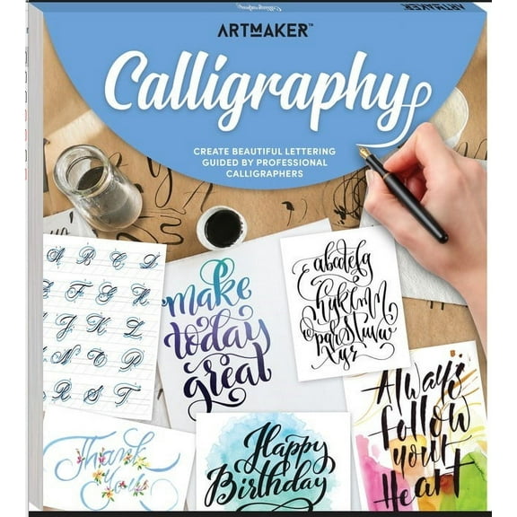 Hinkler Art Maker Learn Calligraphy Light Weight Pad Paper for Ages 12 and up,p 96-Page