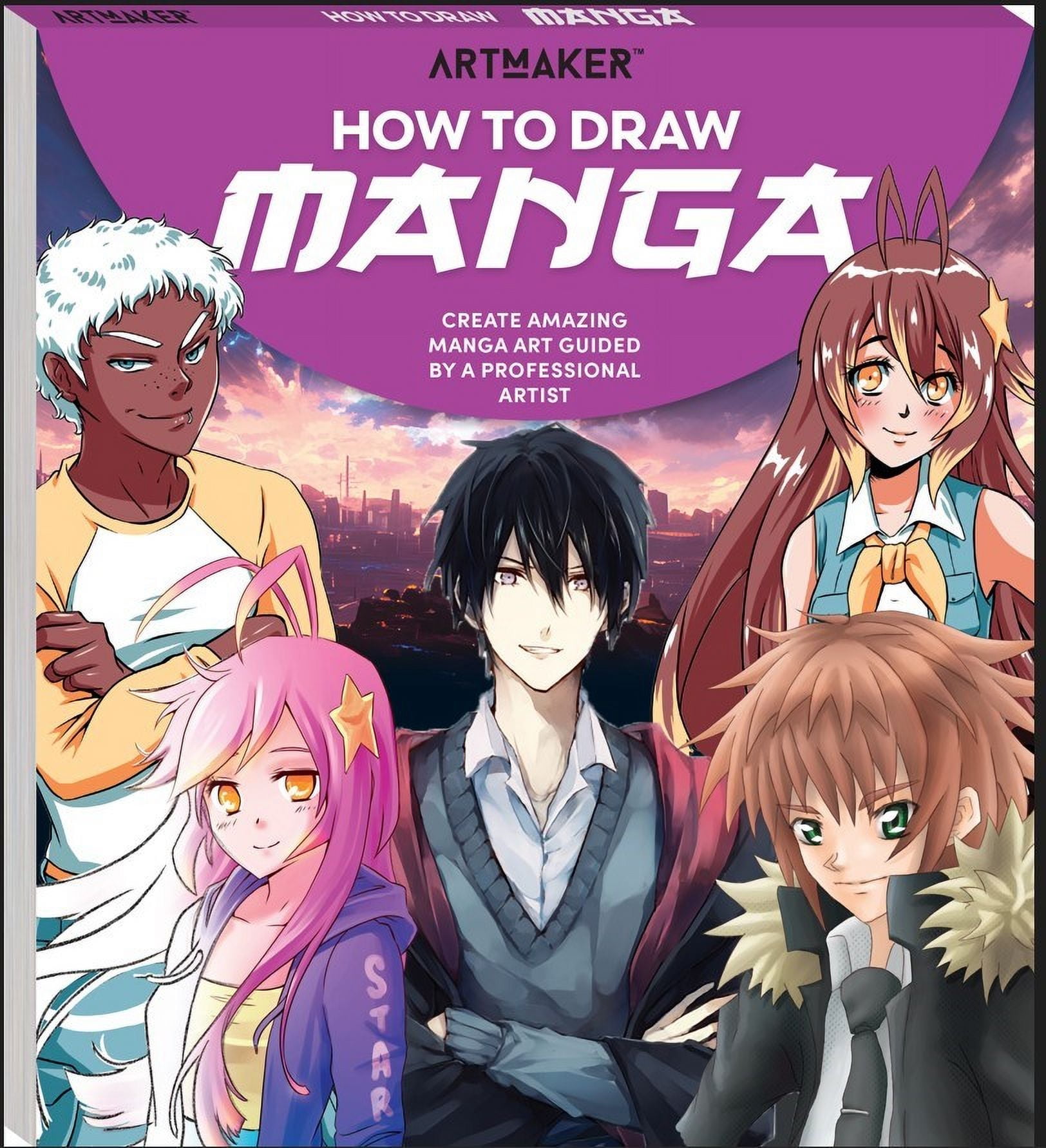 Hinkler Art Maker Manga Drawing Sketch Pad for Ages 8 and Up, 96 Pages