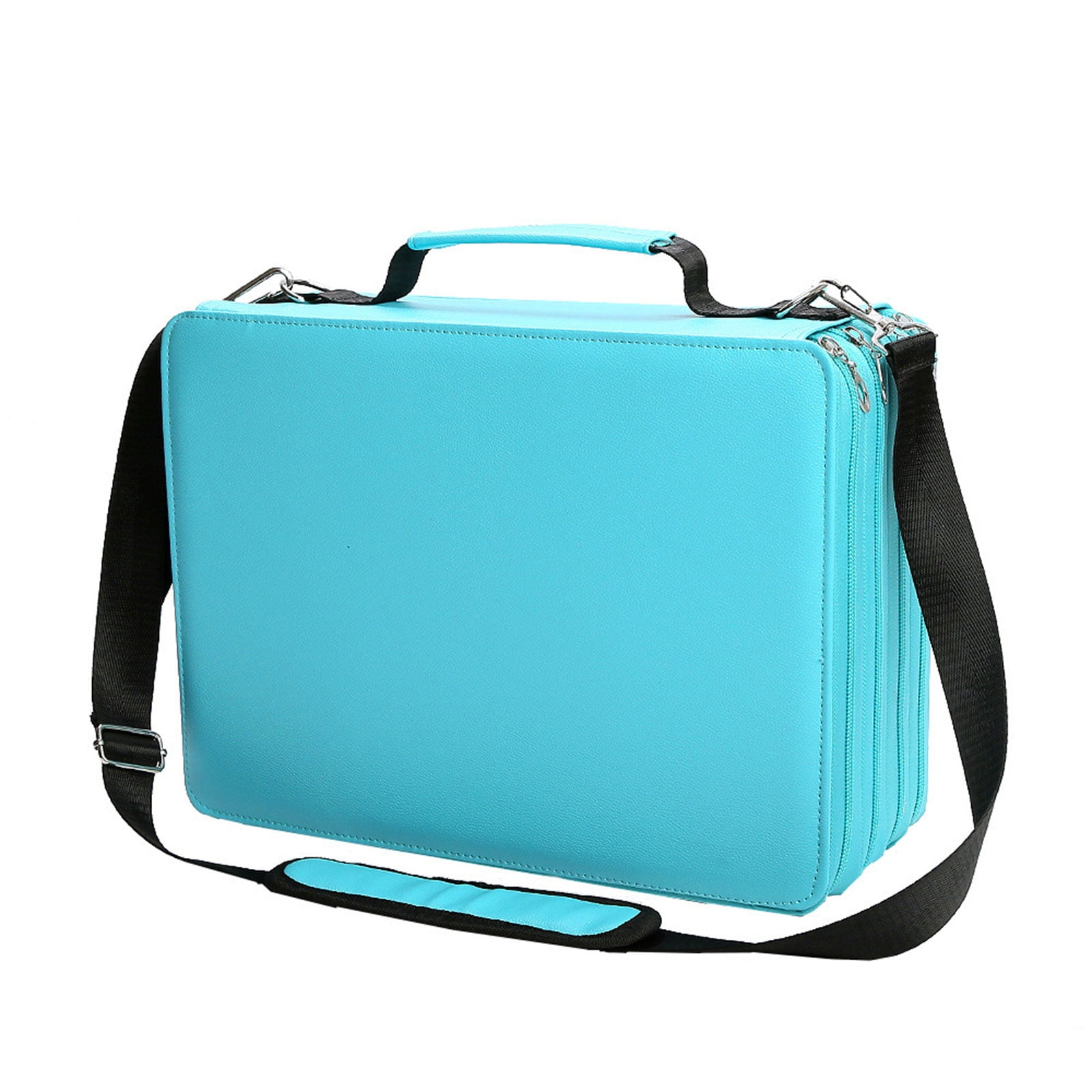 Art Marker Pen Carrying Bag with Shoulder and Handle Strap, Marker Organiser Case for 224 Markers, Marker Storage Bag