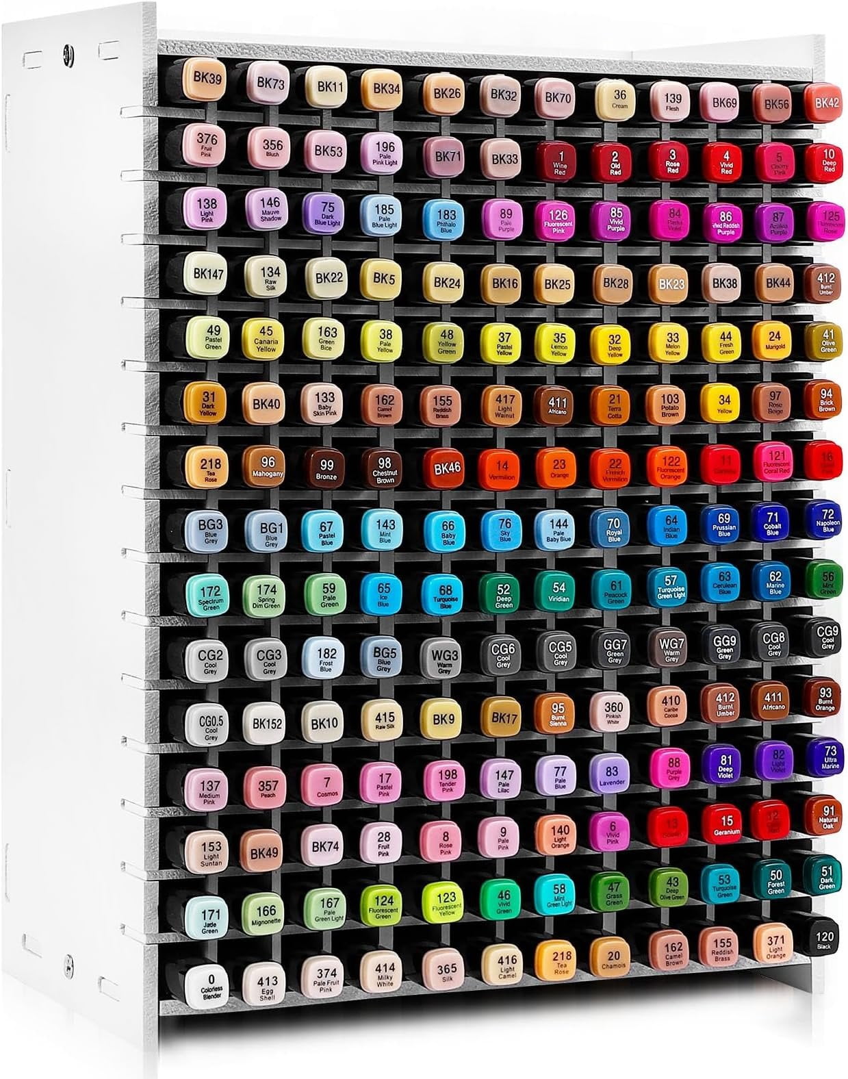 Art Marker Storage Rack for 180 Markers, Watercolour Brushes Pens Color ...