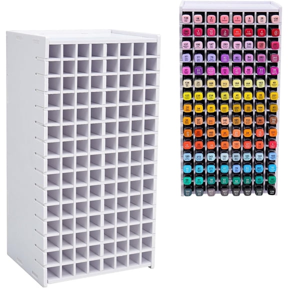 Art Marker Storage Rack for 300 Markers, Watercolour Brushes Pens Color Pencils Organizer Holder for Desk