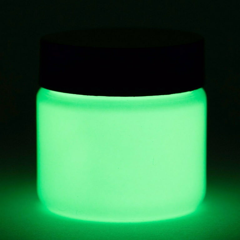 Art 'n Glow 1 Ounce Glow in The Dark Acrylic Paint - Variety of Color options Available, Size: 1 Fluid Ounce, Green