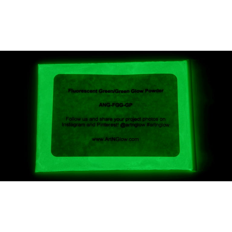 Art 'N Glow 1 Ounce Glow In The Dark Pigment Powder - Variety of Color  Options Available