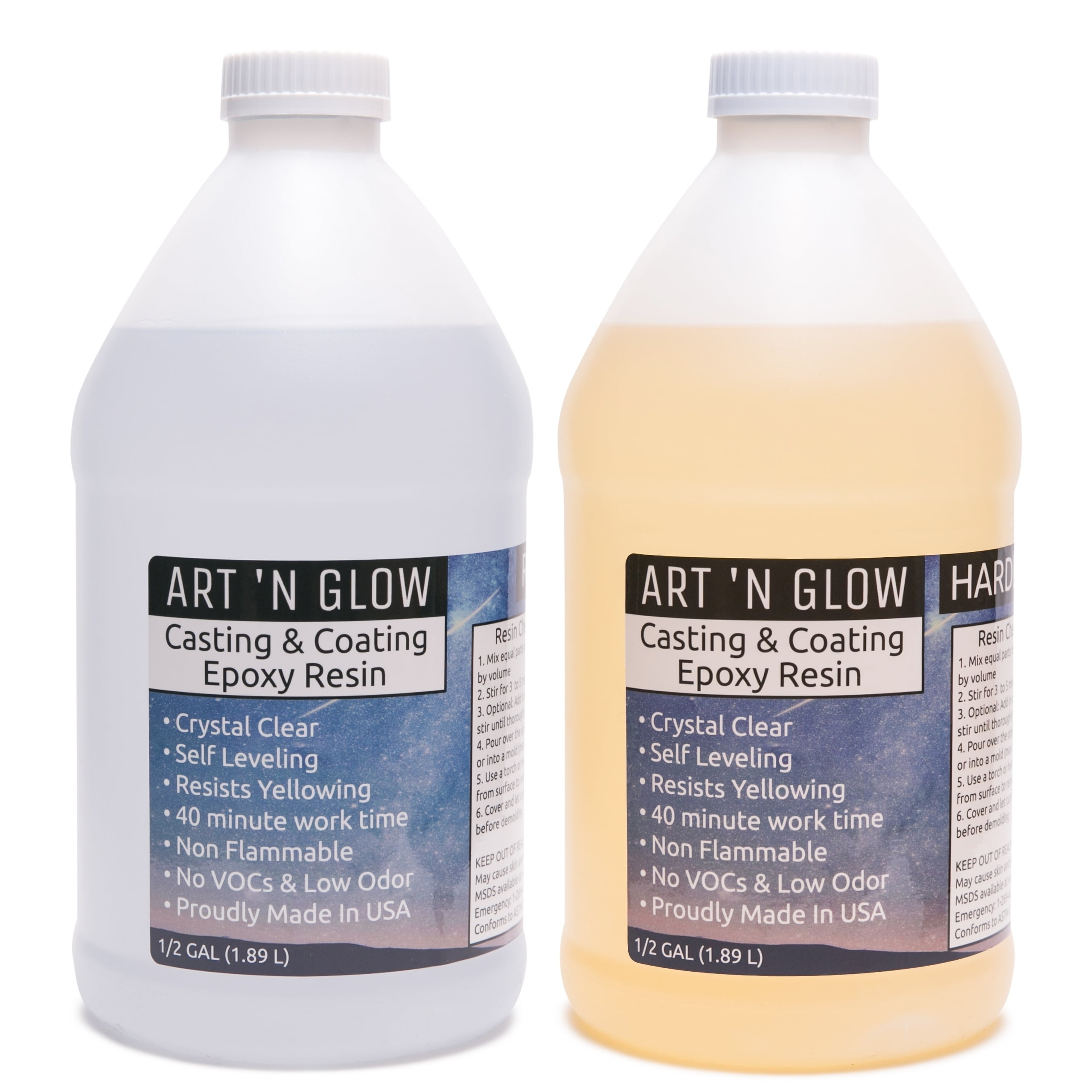 RESIN ART FLOW 1 Gal. - Arte Crystal Clear Epoxy Resin For Thin Coating And  Encasing of Smaller Objects ARTEKIT-AR-0026-003 - The Home Depot