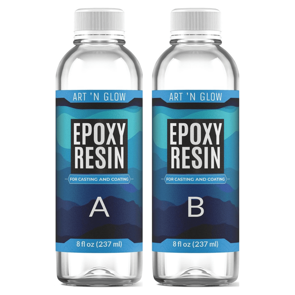 Art ‘N Glow Epoxy Resin for Clear Casting and Coating - 16 Ounce Kit - Perfect for Molds, Crafts, Tumblers, Jewelry, Wood - Food Safe,Bubble Free