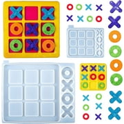 Art 'N Glow Tic Tac Toe Resin Molds - Epoxy Resin Silicone Molds, for DIY Home Decorations, Travel Game, Tabletop Board Game - Large and Small Board