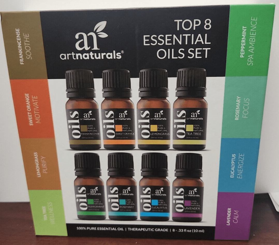 Art Naturals Top 8 Signature Blends Pure Essential Oils Aromatherapy Set