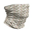 thumbnail image 1 of Art Neck Gaiter, Thick Brushstrokes Stripes, Unisex, Coral Black Olive Green, by Ambesonne, 1 of 3