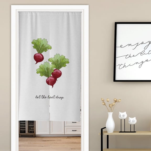 Art Noren Door Curtain, Modern Minimalism Doorway Curtain For Kitchen Partition Bedroom Door Privacy Decor, Funny Kitchen Fabric Door Curtain Split Panel Noren Tapestry No Punching Room Divider