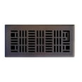 thumbnail image 1 of Art Nouveau 4 In. X 10 In. Steel Floor Register In Oil Rubbed Bronze, 1 of 1