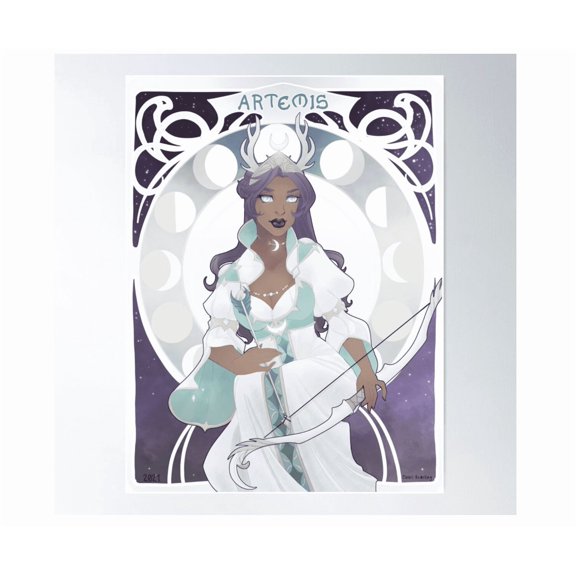 Art Nouveau Artemis Poster Wall Art Modern Wall Decor For Living Room Bedroom Home Decor Office Wall Art