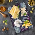 thumbnail image 1 of Art Nouveau Cutting Board, Geometric Groovy Curved Trippy Lines Vintage Pattern, Decorative Tempered Glass Cutting and Serving Board, Small Size, Dark Purple Pale Mauve, by Ambesonne, 1 of 1