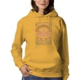 thumbnail image 1 of Art Nouveau Fake Rock Band Hoodie Women -Image by Shutterstock, Female Medium, 1 of 4