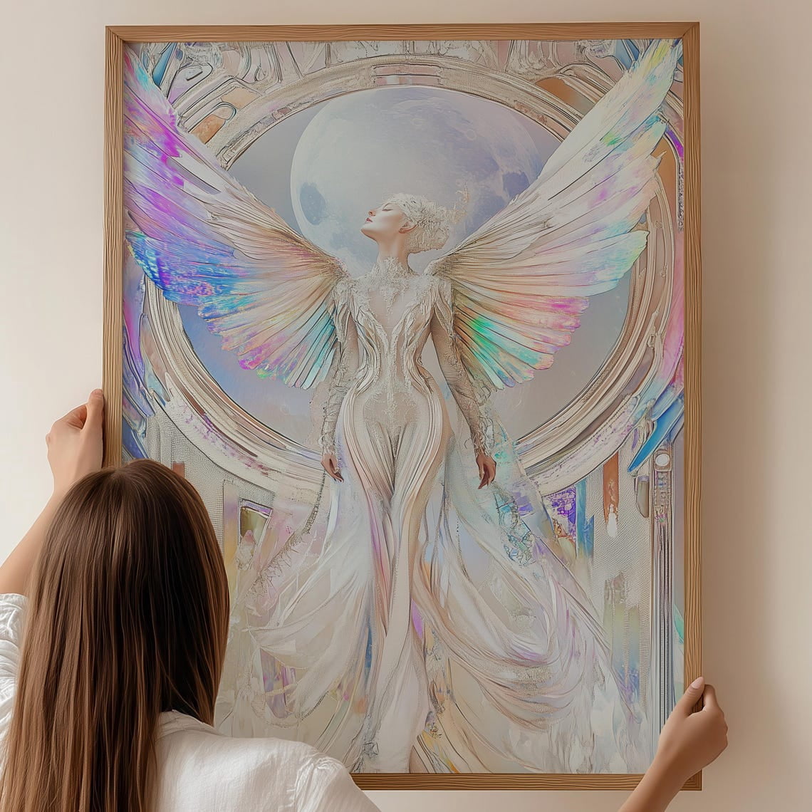 Art Nouveau Goddess Wall Art Print, Mystic Celestial Decor - Walmart.com