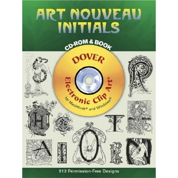 Pre-Owned Art Nouveau Initials CD-ROM and Book (Paperback) 0486999866 9780486999869