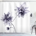 thumbnail image 1 of Art Nouveau Shower Curtain, Flower Bouquets Forming an Arch Vintage Style Feminine Old Fashioned, Cloth Fabric Bathroom Decor Set with Hooks, 60" W x 72" L, Army Green Champagne, 1 of 4