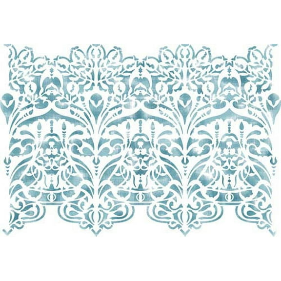 Art Nouveau Wallpaper Wall Stencil SKU #3567 by Designer Stencils