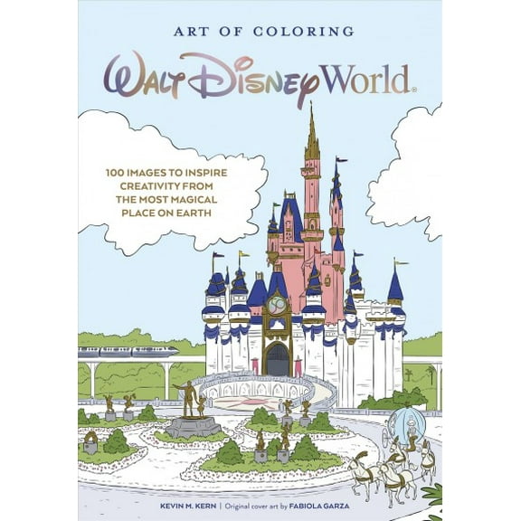 Pre-Owned Art Of Coloring: Walt Disney World: 100 Images to Inspire Creativity from The Most Magical Place on Earth Paperback