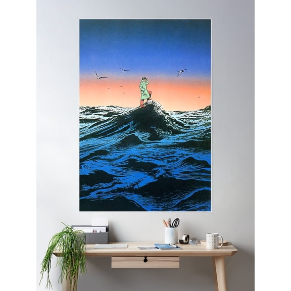 Art Of Guy Billout Poster Wall Art, Modern Wall Decor For Living Room Bedroom, 8x12 UNFRAMED