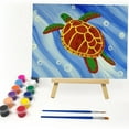 thumbnail image 1 of Painting Kit by Vertall, 8" x 10" Canvas Board, 12 Color - 15 Piece Art & Craft Kit - Turtle Drawing, 1 of 4