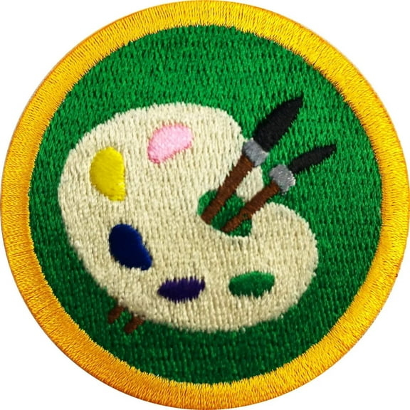 Art Painting Wilderness Scouts Merit Badge Iron on Patch