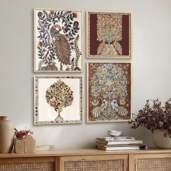 Art Paintings with Frame for Home Decoration - Traditional Framed Painting for Living Room Bedroom Office Decor Painting for Wall Decoration