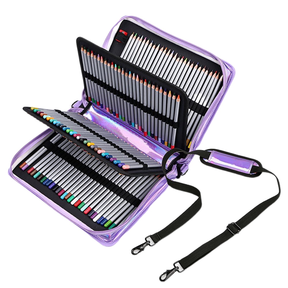 Storex Large Pencil Case, Assorted Colors, 12-Pack