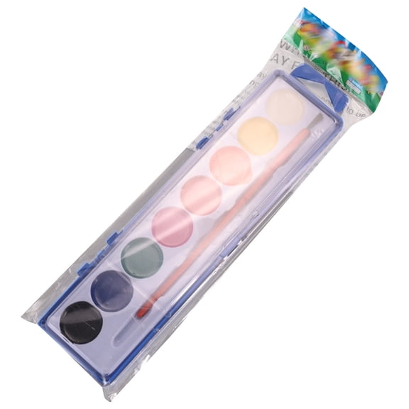 Art Pigment 8 Color Square Semi Dry Solid Pigment Art Painting Set, 22 cm, Blue