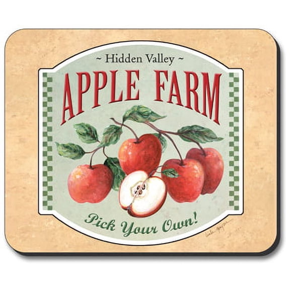 Art Plates Mouse Pad - Apple Farm