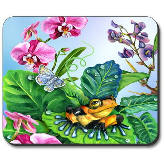 Art Plates Mouse Pad - Clown Frog