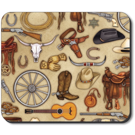 Art Plates brand Mouse Pad - Cowboy Themes
