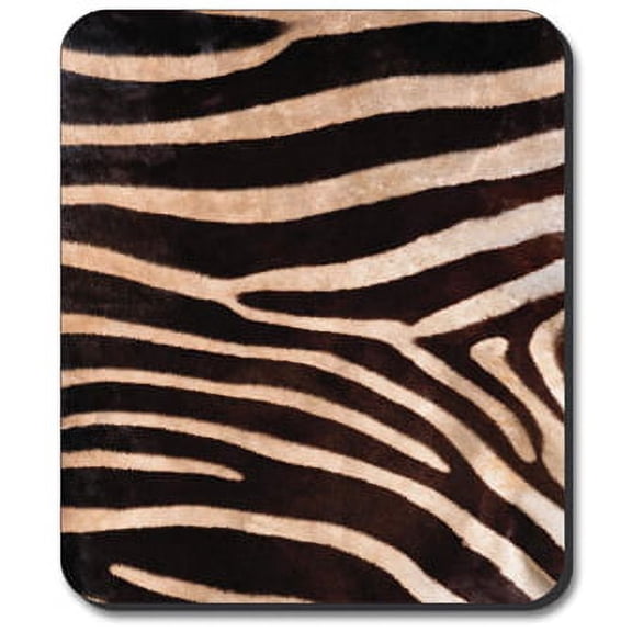 Art Plates Mouse Pad - Faux Zebra Fur