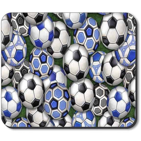 Art Plates Mouse Pad - International Soccer Balls