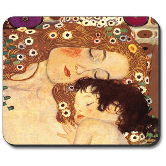 Art Plates Mouse Pad - Klimt - Mother & Child