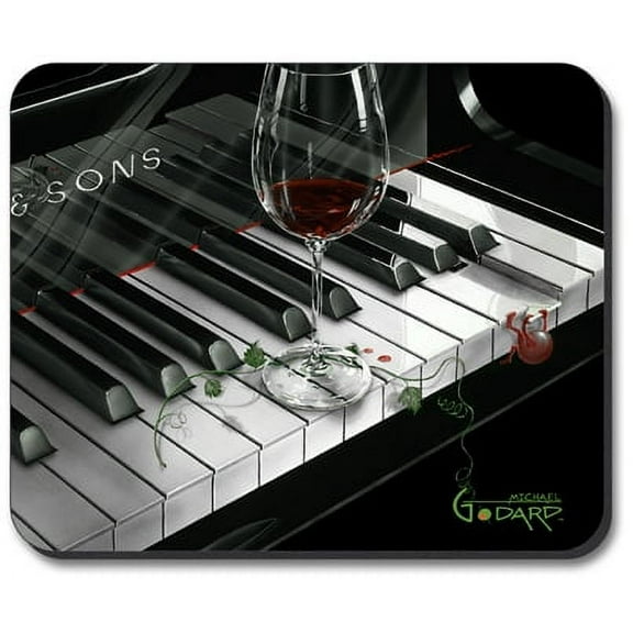 Art Plates Mouse Pad - Michael Godard - Key to Wine