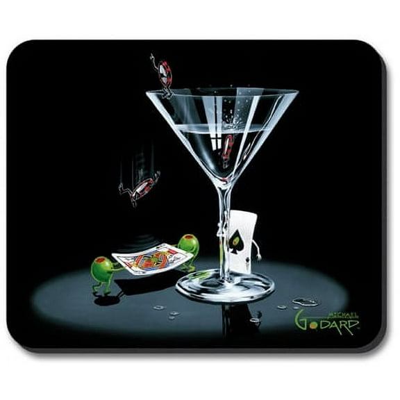Art Plates Mouse Pad - Michael Godard - Let the Chips Fall