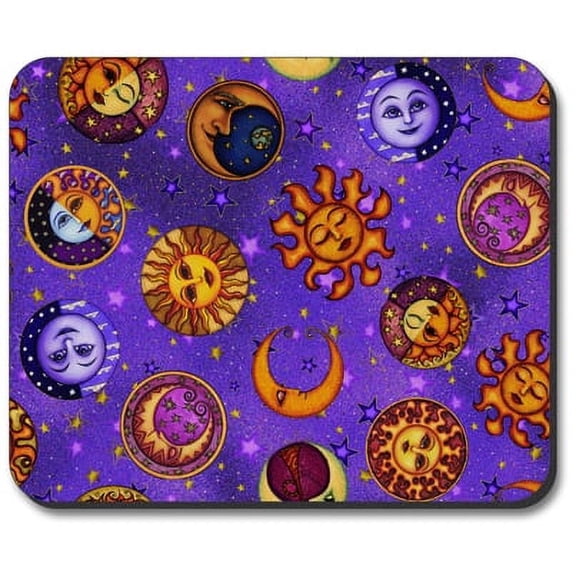 Art Plates Mouse Pad - Moon Faces
