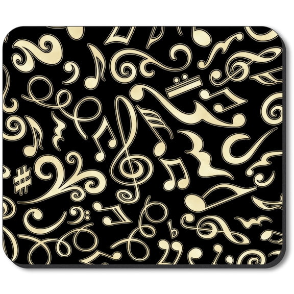 Art Plates Mouse Pad - Musical Notes