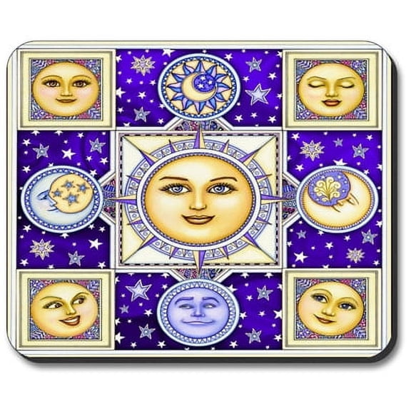 Art Plates Mouse Pad - New Moons