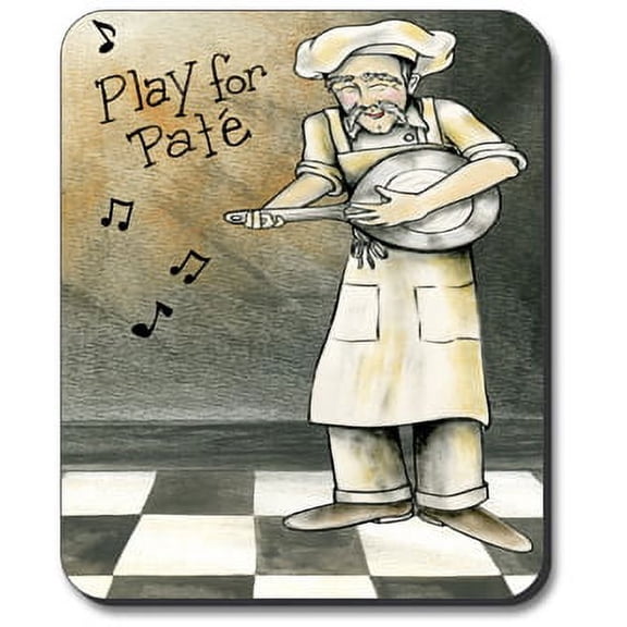 Art Plates Mouse Pad - Pan Chef