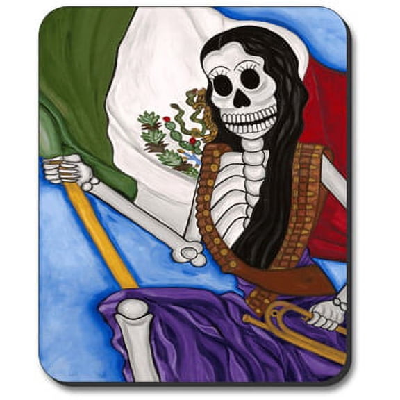 Art Plates Mouse Pad - Patria O Muerte Day of the Dead