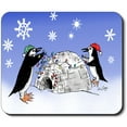 thumbnail image 1 of Art Plates Mouse Pad - Penguin Igloo, 1 of 1