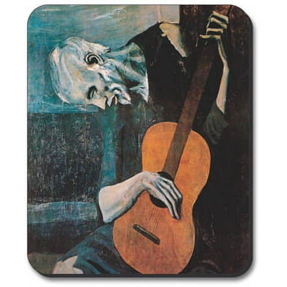 Art Plates Mouse Pad - Picasso - The Old Guitarist