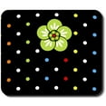 thumbnail image 1 of Art Plates Mouse Pad - Polka Dots with Flower, 1 of 1