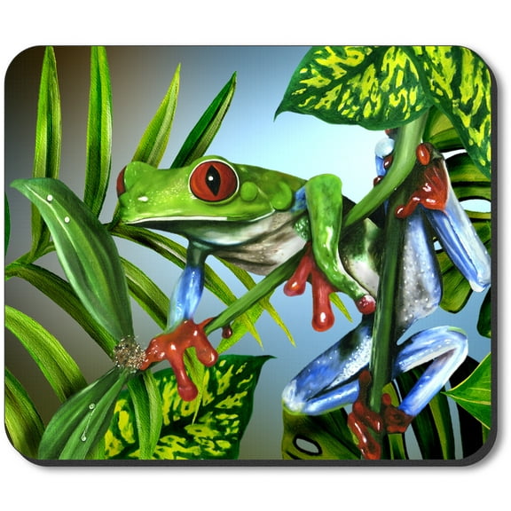 Art Plates Mouse Pad - Red Toe Tree Frog
