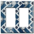 thumbnail image 1 of Art Plates brand - Double Gang Rocker Wall Plate - Zig Zag, 1 of 2