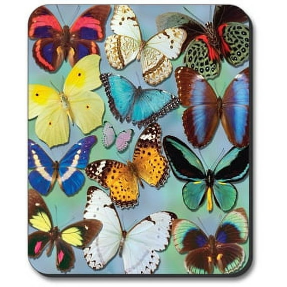 Art Plates brand Mouse Pad - Butterflies on Blue